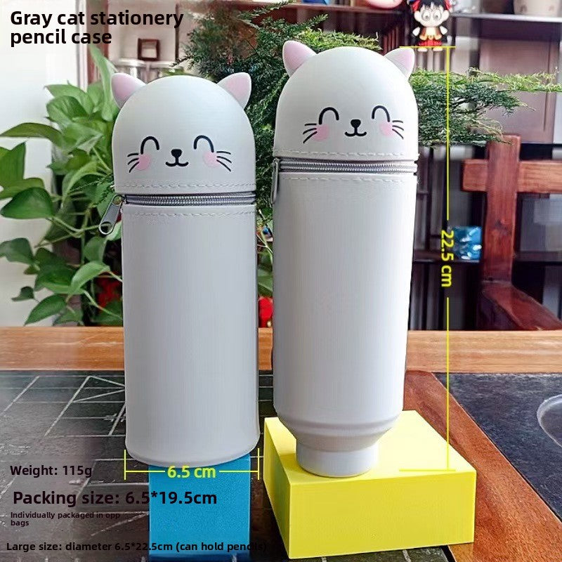 Three-Dimensional Retractable Foldable Pencil Case
