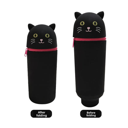 Three-Dimensional Retractable Foldable Pencil Case