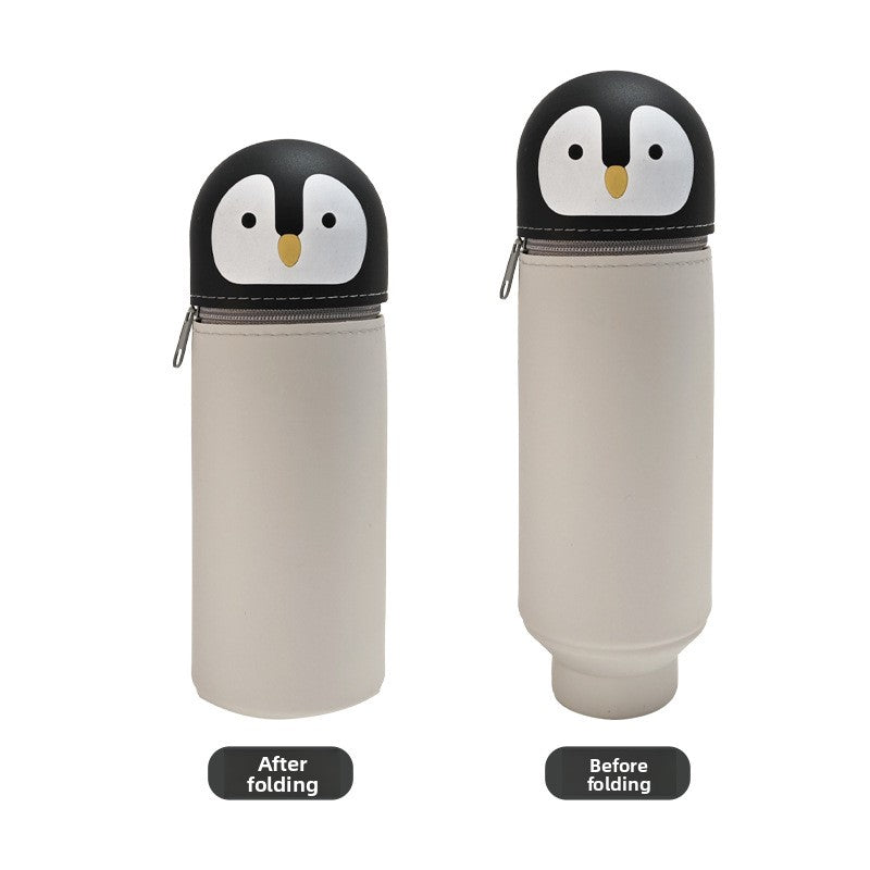 Three-Dimensional Retractable Foldable Pencil Case