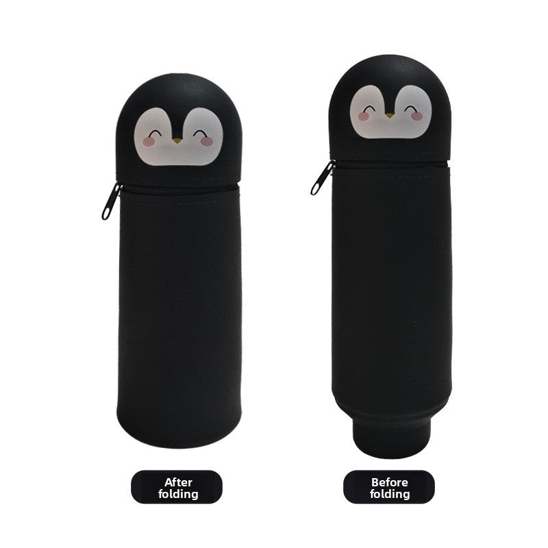 Three-Dimensional Retractable Foldable Pencil Case