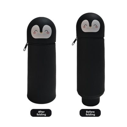 Three-Dimensional Retractable Foldable Pencil Case
