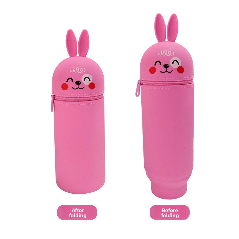 Three-Dimensional Retractable Foldable Pencil Case