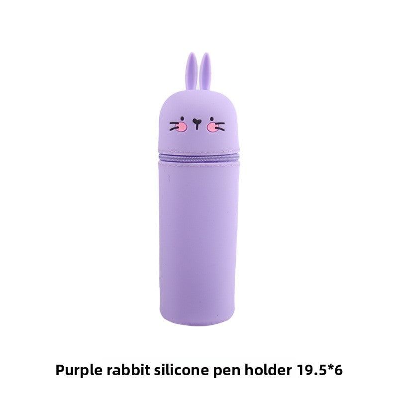 Cartoon Animal Silicone Pen Holder
