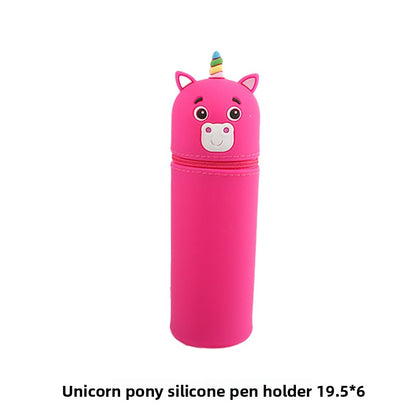 Cartoon Animal Silicone Pen Holder