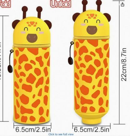 Cartoon Animal Silicone Pen Holder