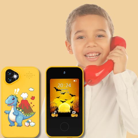 SMARTPHONE ENFANT|Jouet Éducatif sécuritaire sans Internet- Selfie-Phone™