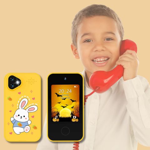 SMARTPHONE ENFANT|Jouet Éducatif sécuritaire sans Internet- Selfie-Phone™