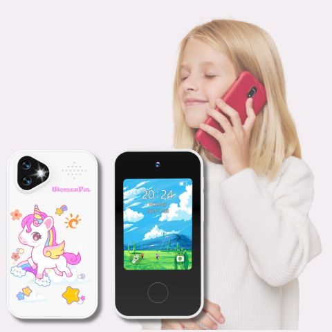 SMARTPHONE ENFANT|Jouet Éducatif sécuritaire sans Internet- Selfie-Phone™