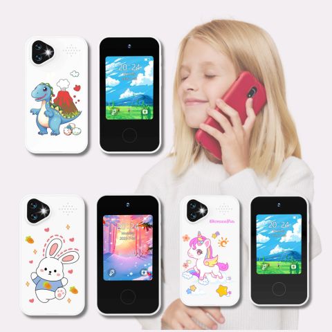 SMARTPHONE ENFANT|Jouet Éducatif sécuritaire sans Internet- Selfie-Phone™