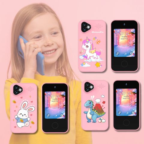 SMARTPHONE ENFANT|Jouet Éducatif sécuritaire sans Internet- Selfie-Phone™