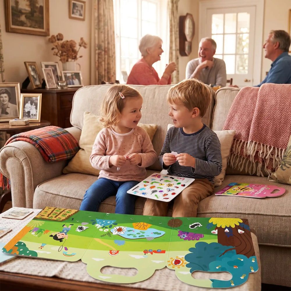 sticker book cadeau idéal pour les tout petit, raconte moi les insectes 