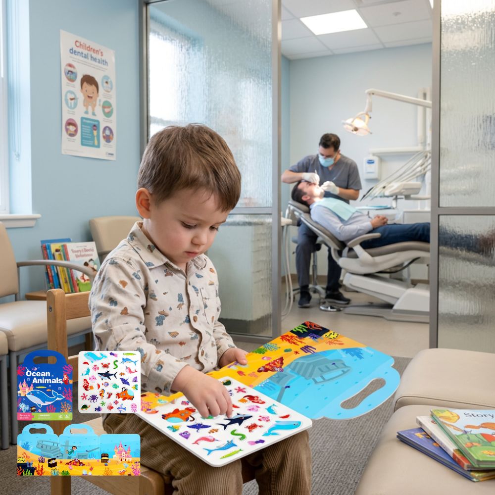 sticker book pour amuser et occuper les enfant de 2 à 6 ans dans les moments d attente sans succomber au tablettes et écran