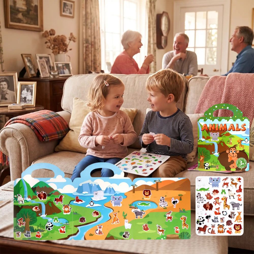 stickers book et quiet book ,   meilleur livre-jeuxpour des enfant occupés et autonomes