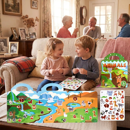 stickers book et quiet book ,   meilleur livre-jeuxpour des enfant occupés et autonomes