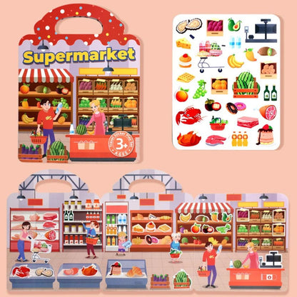 stickers book pour enfant le super marché