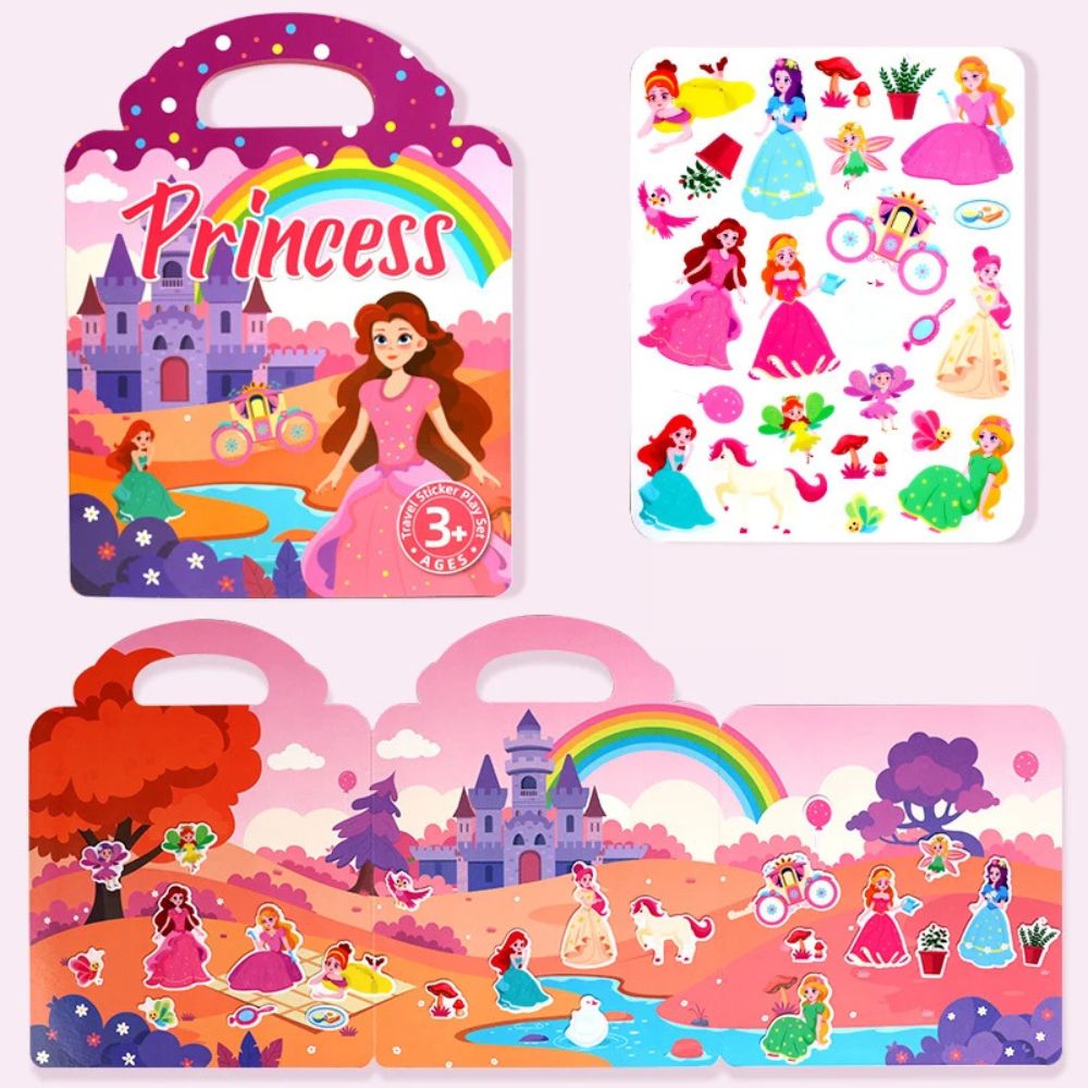 stickers book pour fillette 3-6 les princesses
