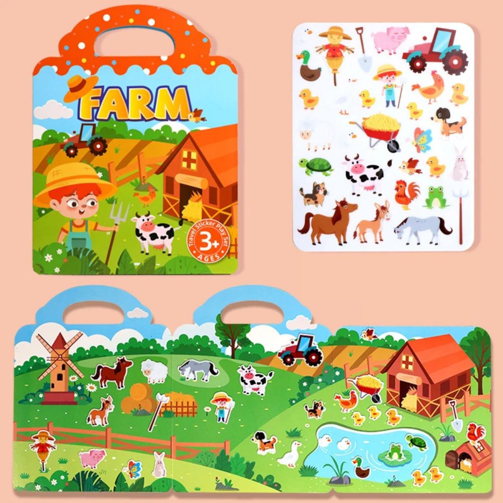 stickers book la ferme
