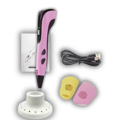 stylo 3d enfant rose et noir
