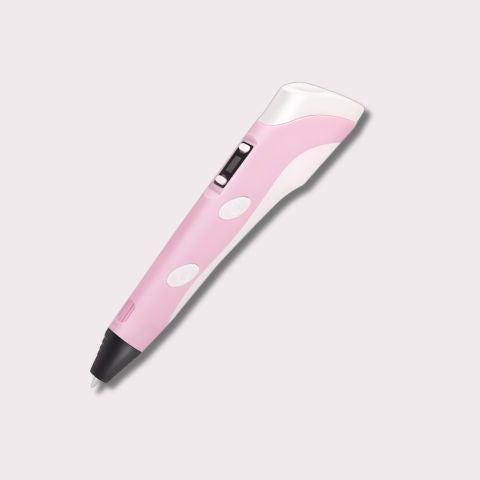 stylo 3D enfant rose et blanc