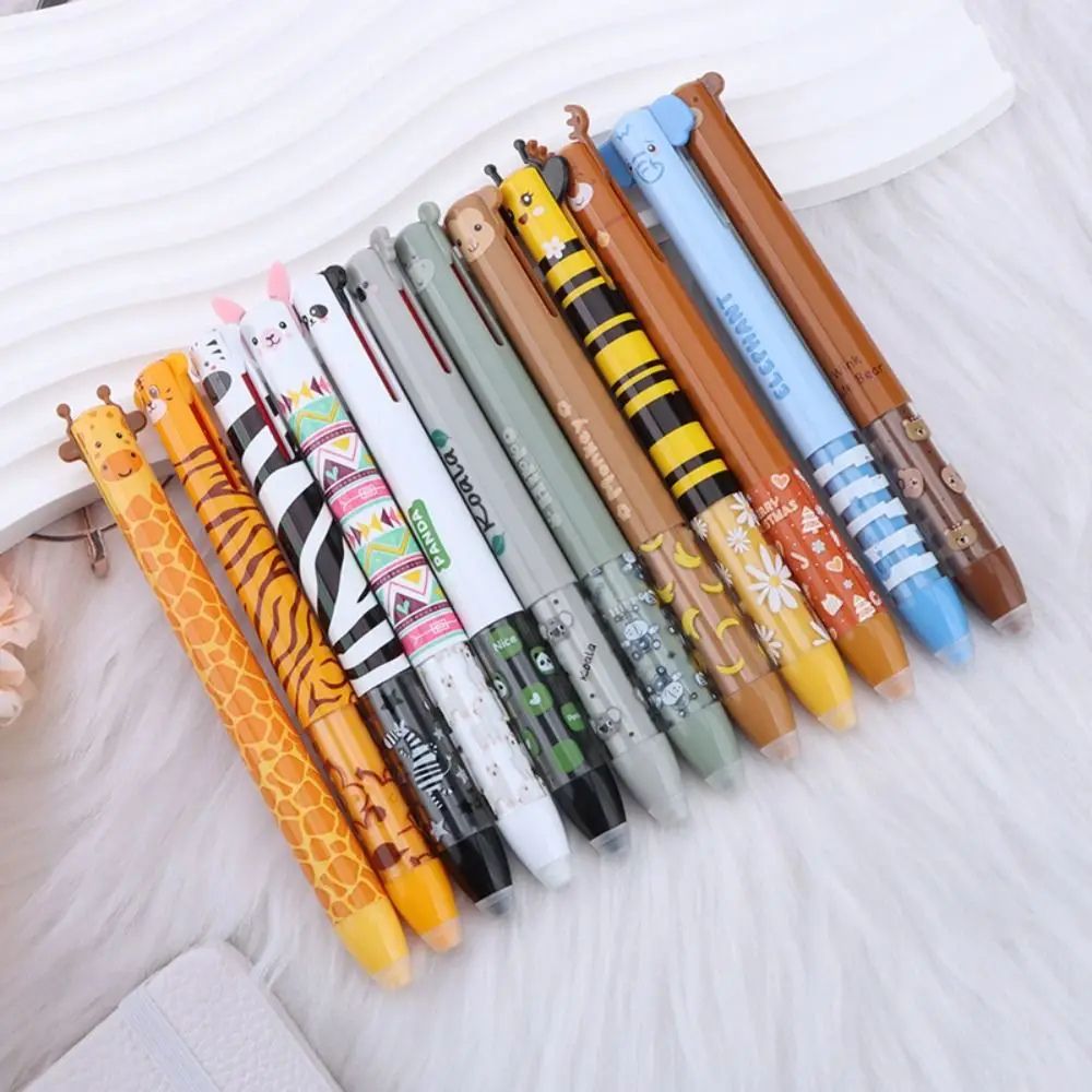 stylo effaçable  modèle animaux Kawaii douze modèles à collectionner les enfants les adorent