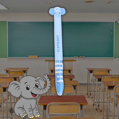 stylo effaçable  modèle éléphant Kawaii double couleur d'encre bleu et rouge  