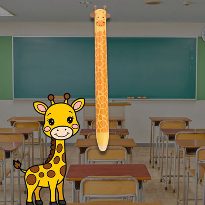 stylo effaçable  modèle girafe Kawaii double couleur d'encre bleu et rouge  