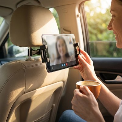 Support pour tablette  de voiture s adapte au téléphone également
