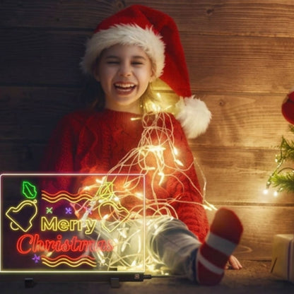 tableau à dessin lumineux lumiboard de luxe 7 couleurs de Led et 2 options d'intensité. Le meilleur cadeau à offrir à Noël.