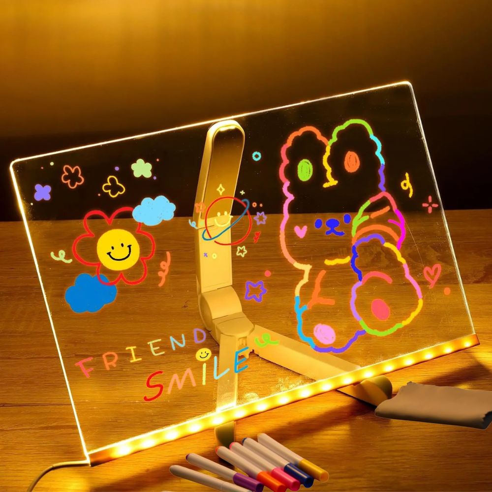 tableau dessin lumineux, stimule la créativité, 