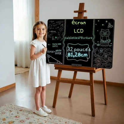 tableau enfant   LCD  extra grand rechargeable  parfait pour les études , l'écriture, le dessin et l'organisation de toute la famille
