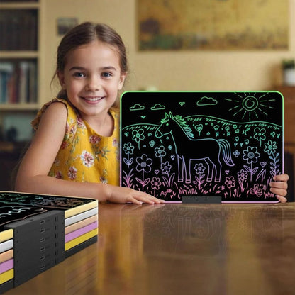 tableau enfant jaune LCD jumbo 16 pouces rechargeable  parfait pour les études et la maisonnéees 