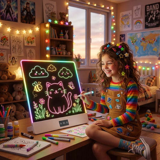 TABLEAU LUMINEUX POUR DESSINER| Lumi'Board EXTRA - Rechargeable