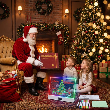 Père noël donne un Lumiboard Nouvelle génération 202, le tableau lumineux pour dessiner préfé des enfants