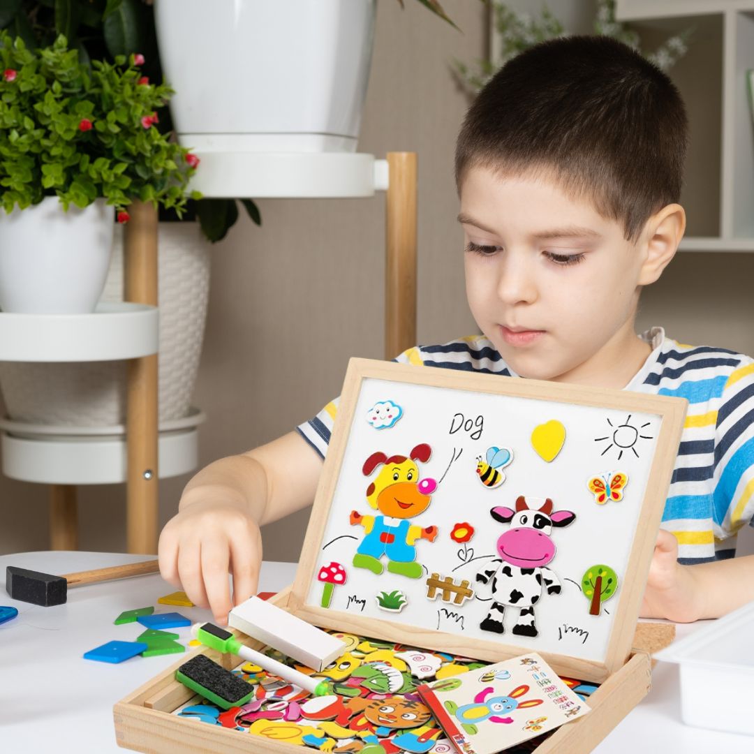 tableau-magnétique-enfant-jeu-de-logique-petite-ferme