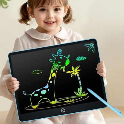 tableau d'écriture pour enfant la Griffonneuse de jeux-Focus.Ardoise magique LCD pour toute la famille JUMBO la préférée en bleu
