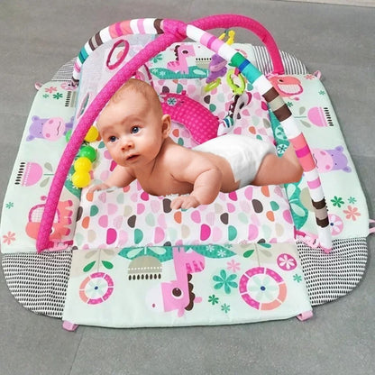 Tapis d'éveil bébé| Cadre de Fitness et couverture rose
