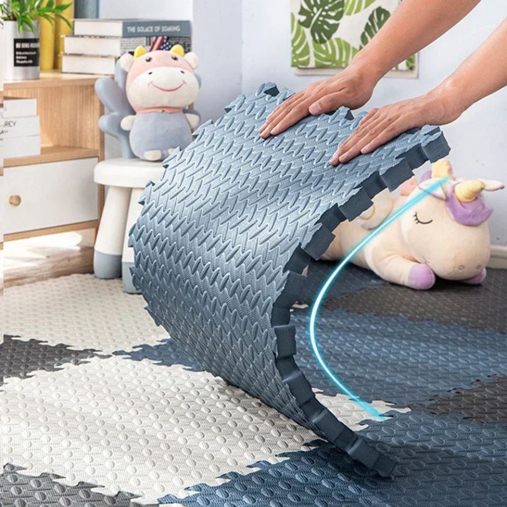 tapis puzzle Tapis de sol en mousse motricité & Protection pour enfant : épais(2.5cm) tapis d'exercice familial