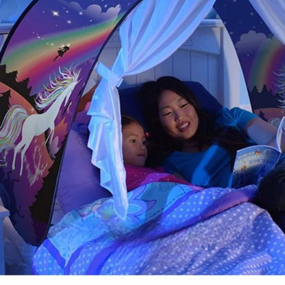 TENTE DE LIT |Tente de rêve pour lit d'enfant 4 designs riches🏕️ - JEUX - FOCUS