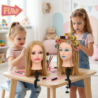 tete a coiffer et a maquille pour jeune fille créatives cadeau parfait pour fille de 4-20ans