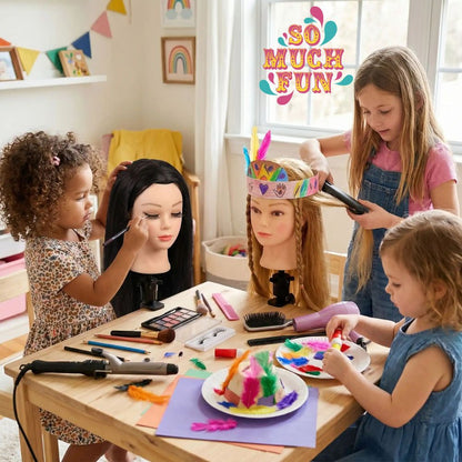 tete a coiffer et a maquiller pour le jeux créatif d enfant