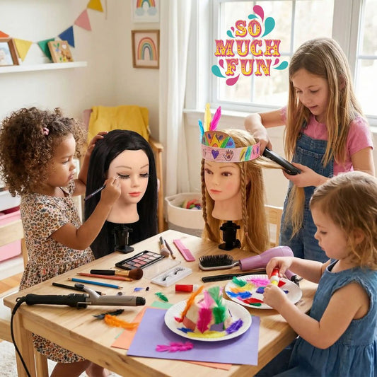 tete a coiffer et a maquiller pour le jeux créatif d enfant