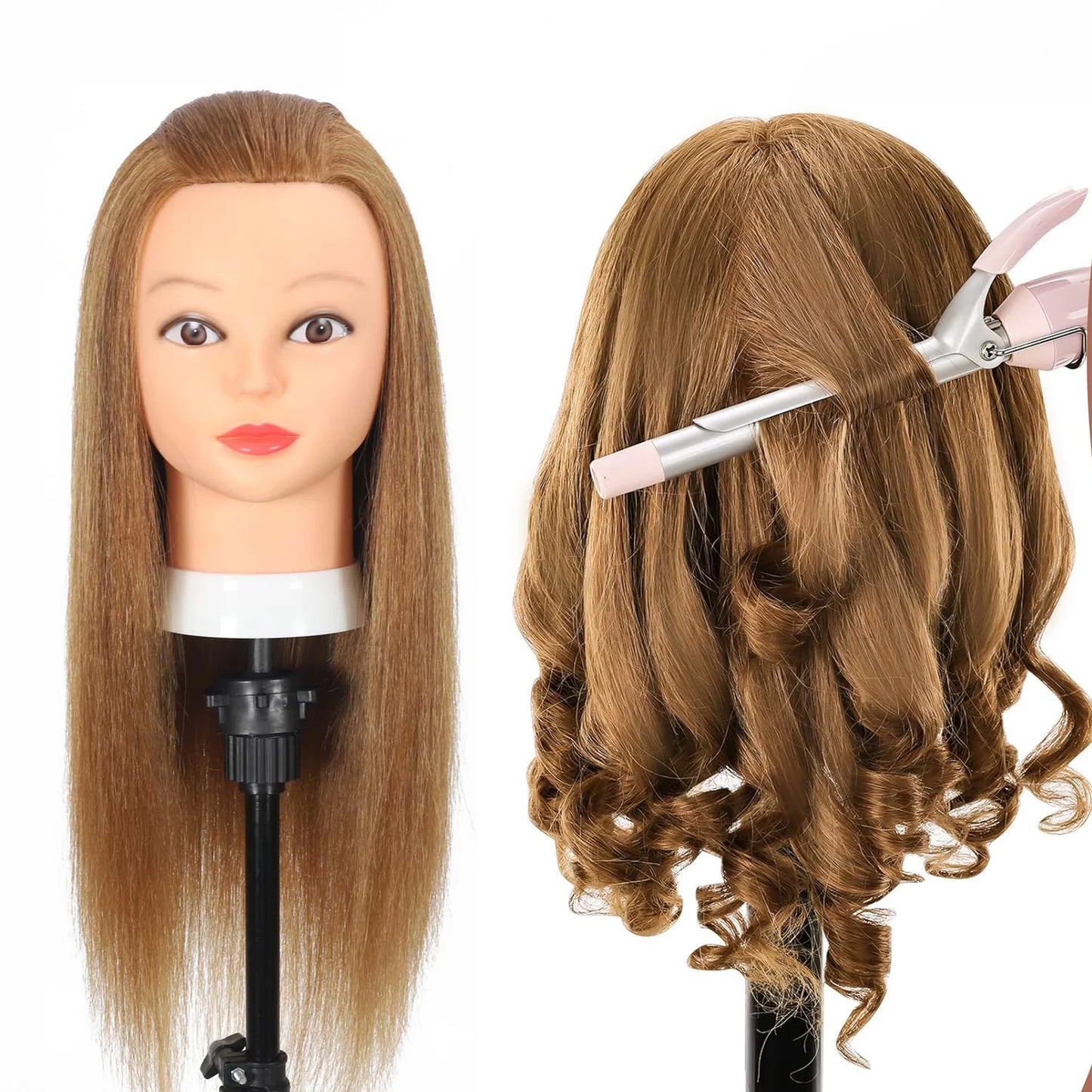 tete a coiffer cheveux longs 100% naturel professionnel