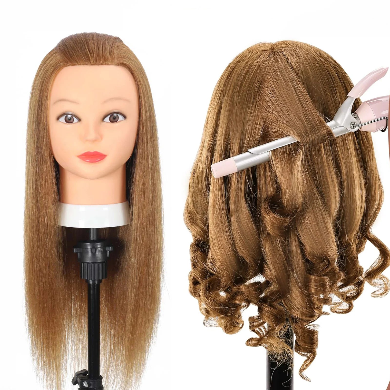 tete a coiffer cheveux longs 100% naturel professionnel