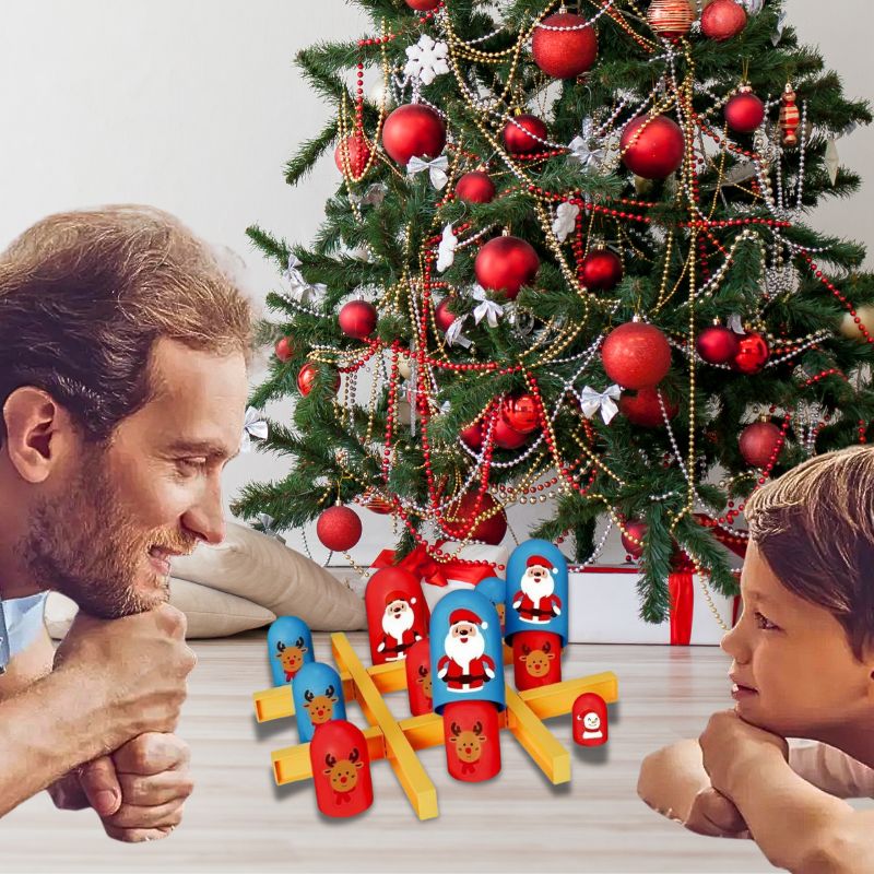 Jeu deTic Tac Toe  version Père Noël cadeau idéal pour le temps des fêtes 