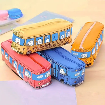 TROUSSE CRAYON |Bubus™ La trousse autobus scolaire mignonne et pratique