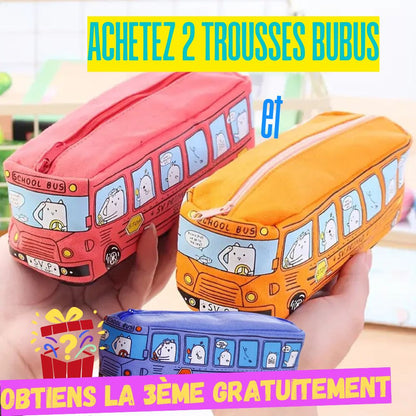 TROUSSE CRAYON |Bubus™ La trousse autobus scolaire mignonne et pratique