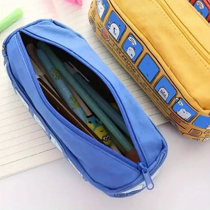 TROUSSE CRAYON |Bubus™ La trousse autobus scolaire mignonne et pratique