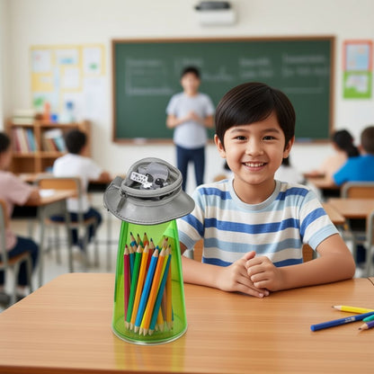 trousse d'école spacieuse pour tes crayons et petits accessoires modèle OVNI