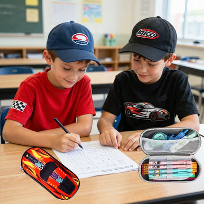 TROUSSE SCOLAIRE GARÇON| Voiture de Course 3D La Rentrée en FORMULE-1