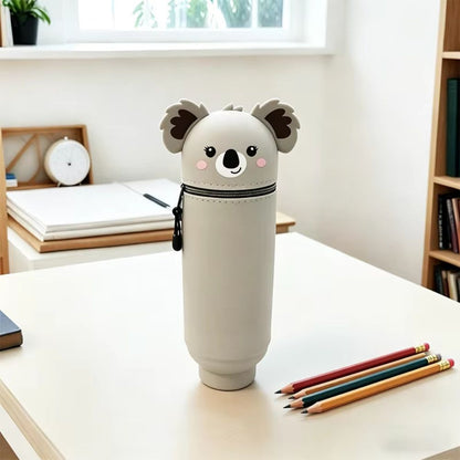 trousse scolaire verticale koala oreilles poilus mignon
